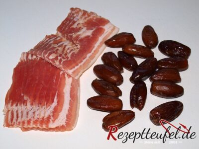 Bacon und Datteln
