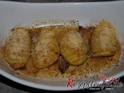 Die fertigen Fächerkartoffeln