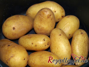Die gekochten Kartoffeln