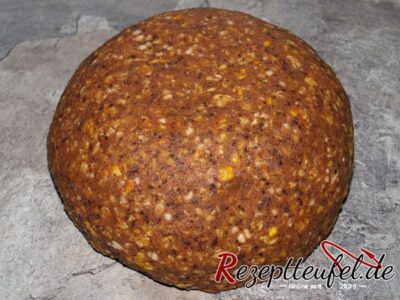 Alle Zutaten sind zu einem Teig verknetet