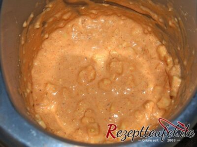 Hier wurde mit einem Handmixer vermengt