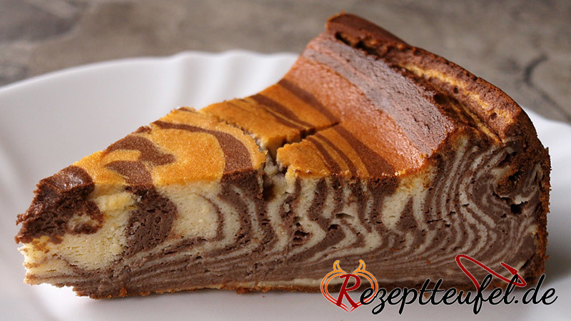 Käsekuchen Zebra-Style