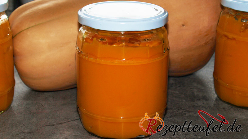 Kürbismus pur eingekocht