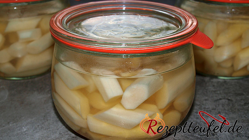 Eingemachter Spargelsalat (fränkische Art)