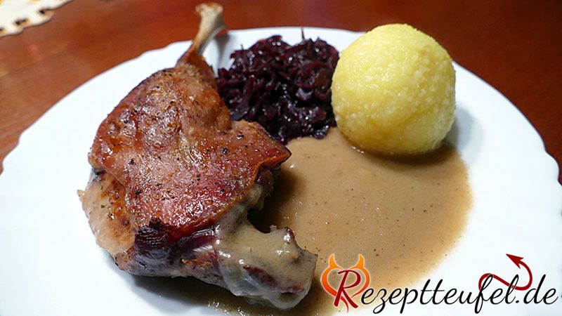 Gänsekeulen aus dem Bratschlauch