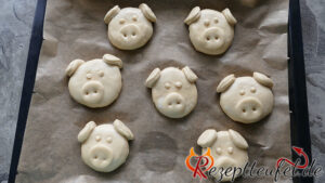 Aufgegangene Glücksschweinchen