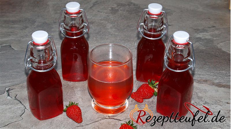 Rezept - Erdbeersirup selbst gemacht