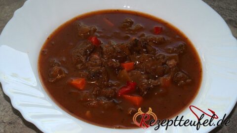 Gulaschsuppe Vom Rind Mit Rotwein Rezept Ohne Kartoffeln 