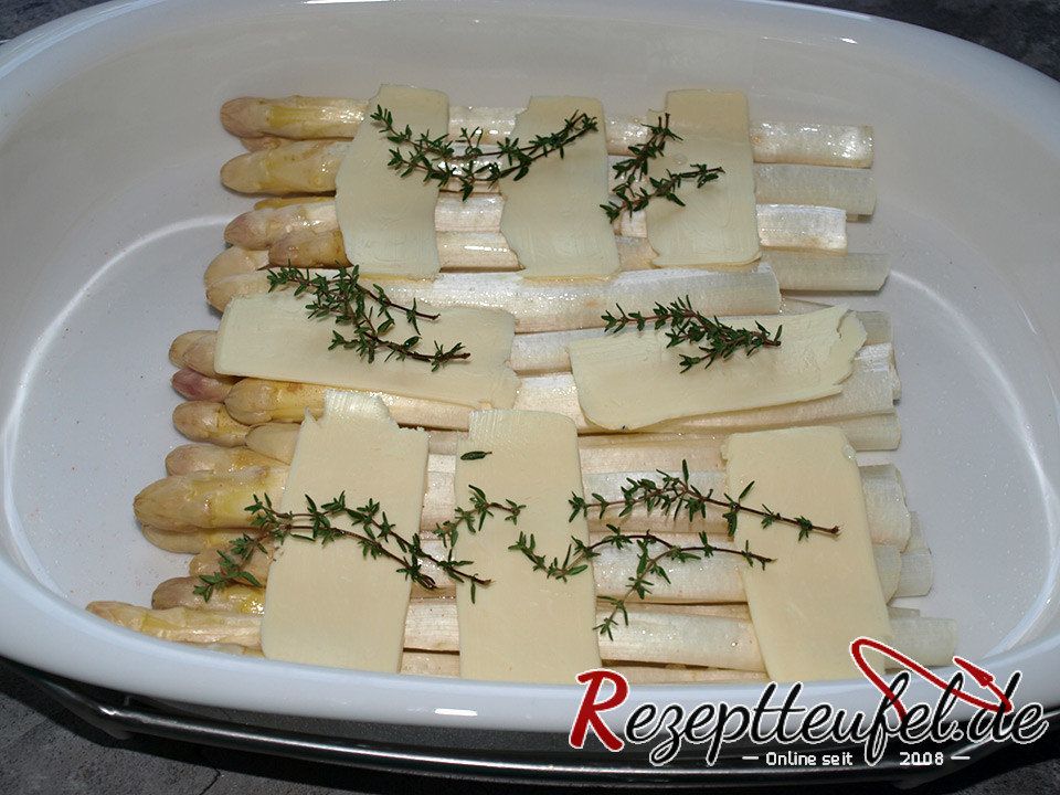 Spargel aus dem Backofen - Rezept - Spargelrezept